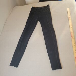 Athleta Black Corduroy Legging Size XS